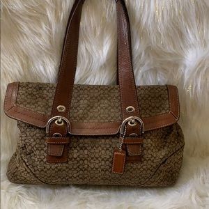 Brown coach tote
